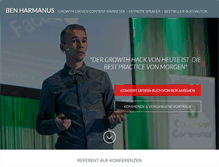 Tablet Screenshot of harmanus.com
